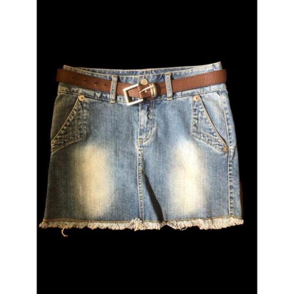 Bossini Jeans Women's Denim Skirt with Belt - Size S - Picture 1 of 4